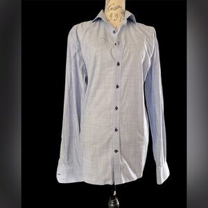 BRUUN & STENGADE Modern Fit Men's Blue Dress Shirt Sz 16 1/2